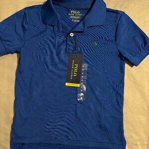 Polo Ralph Lauren Performance Blue Boys Size 5 Short Sleeve Shirt